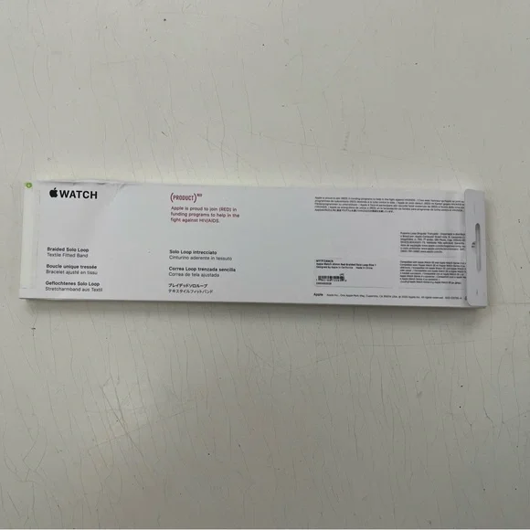 Apple Watch Braided Solo Loop Band, 38 / 40 / 41 / 42mm, wrist size 1, red - Picture 2 of 6